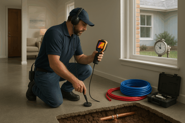 Austin Slab Leak Detection Reroute and Repair