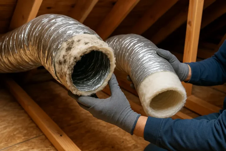 Fiberglass Duct Mold? Replace, Dry HVAC
